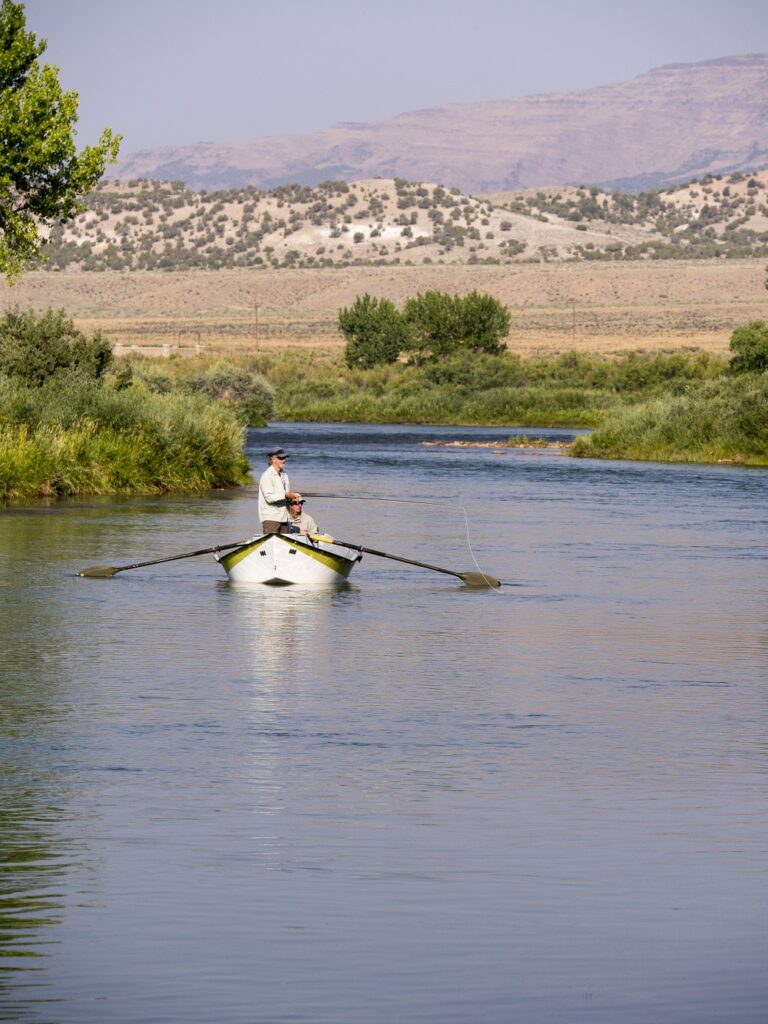 Slicks like this on the Green River C Section can produce swarms of Trico mayflies in August and September.