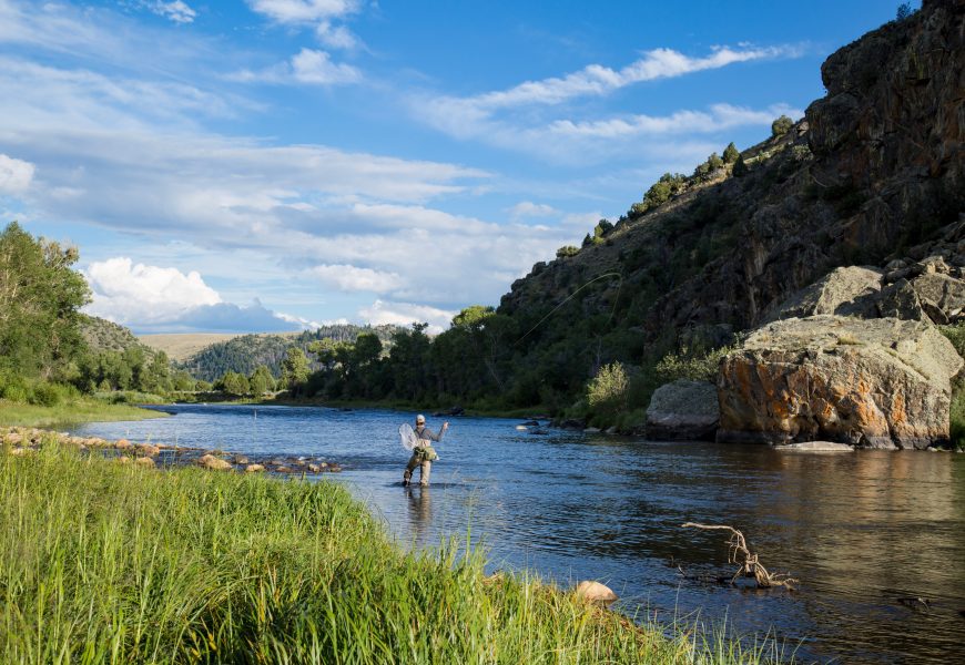 Fly fishing in Montana